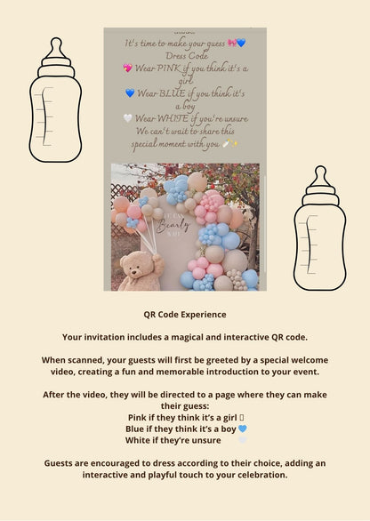 INVITATION BABY SHOWER - TURQUOISEINVITATION